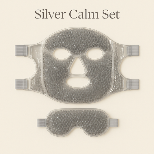Veh-loo-tay Cooling Spa Gel Mask — Silver Calm Set (2 PCS Face + Eye Masks)