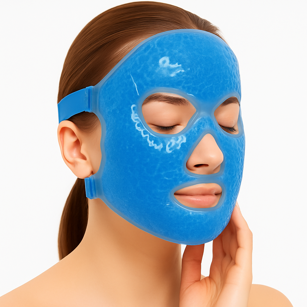 Veh-loo-tay Cooling Spa Gel Mask — Ocean Breeze Set (2 PCS Face + Eye Masks)