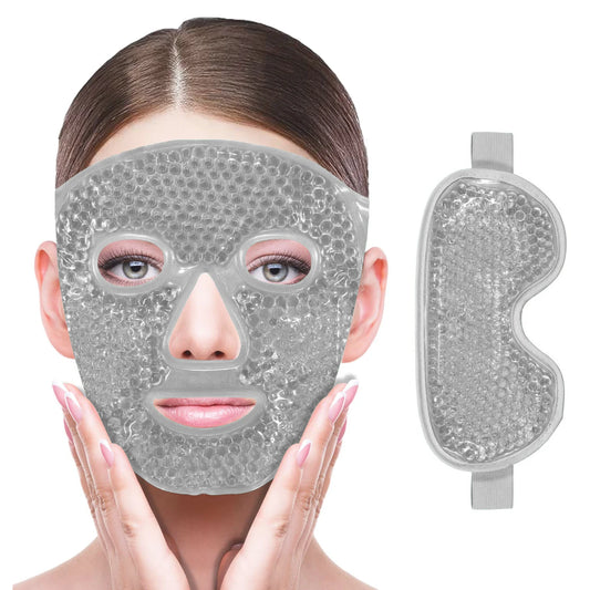 Veh-loo-tay Cooling Spa Gel Mask — Silver Calm Set (2 PCS Face + Eye Masks)